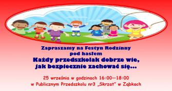obraz-1 na stronie o tytule: Zapraszamy na Festyn Rodzinny w PP nr 3 "Skrzat"