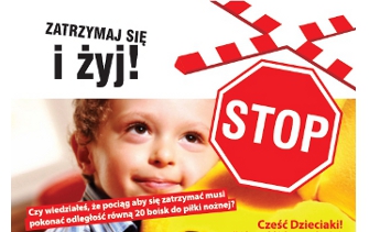 obraz-1 na stronie o tytule: Ząbki przystąpiły do kampanii społecznej Bezpieczny przejazd - "Zatrzymaj się i żyj!"